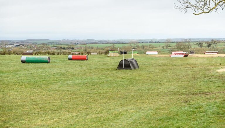 The equestrian cross country course at Barrowcliffe